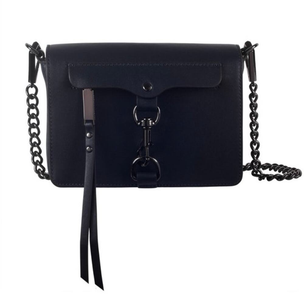 Rebecca Minkoff Navy Shoulder Bag with Chain Strap